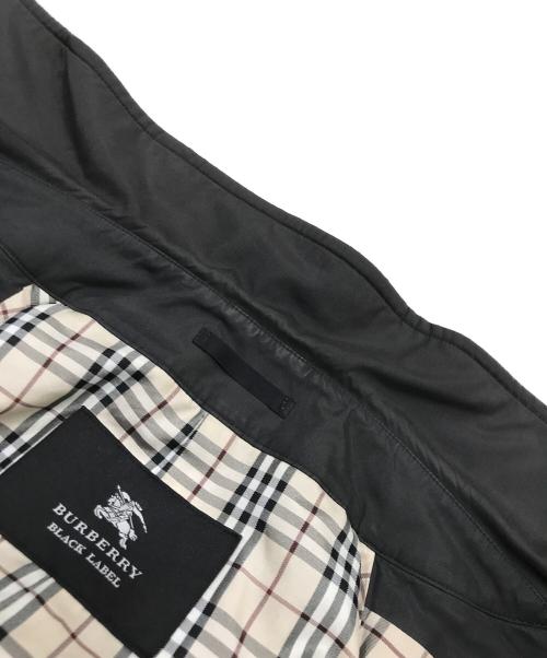 BURBERRY BLACK LABEL（バーバリーブラックレーベル）BURBERRY BLACK LABEL (バーバリーブラックレーベル) 裏地ノヴァチェックトレンチコート ブラック サイズ:Ｌの古着・服飾アイテム