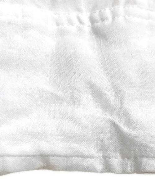 Whim Gazette（ウィムガゼット）Whim Gazette (ウィムガゼット) クルーネックラミーブラウス/バックボタンブラウス ホワイト サイズ:Fの古着・服飾アイテム