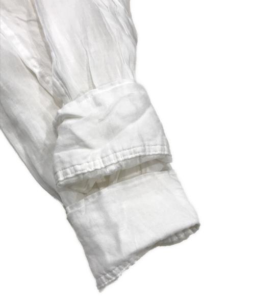 Whim Gazette（ウィムガゼット）Whim Gazette (ウィムガゼット) クルーネックラミーブラウス/バックボタンブラウス ホワイト サイズ:Fの古着・服飾アイテム