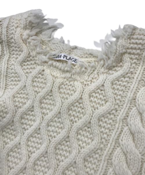 R'IAM - Plage（リアム プラージュ）R'IAM - Plage (リアム プラージュ) ケーブル BIG プルオーバー アイボリー サイズ:FREEの古着・服飾アイテム