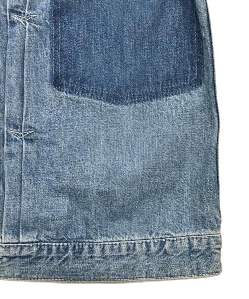 Ron Herman VINTAGE（ロンハーマン ヴィンテージ）Ron Herman VINTAGE (ロンハーマン ヴィンテージ) ノーカラーデニムジャケット／ヴィンテージライクジャケット インディゴ サイズ:ＸＳの古着・服飾アイテム