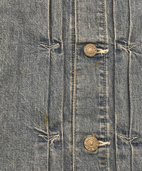 Ron Herman VINTAGE（ロンハーマン ヴィンテージ）Ron Herman VINTAGE (ロンハーマン ヴィンテージ) ノーカラーデニムジャケット／ヴィンテージライクジャケット インディゴ サイズ:ＸＳの古着・服飾アイテム