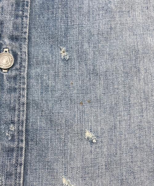 FRAMeWORK（フレームワーク）FRAMeWORK (フレームワーク) Johnbull (ジョンブル) ダメージシャンブレーシャツ インディゴ サイズ:freeの古着・服飾アイテム