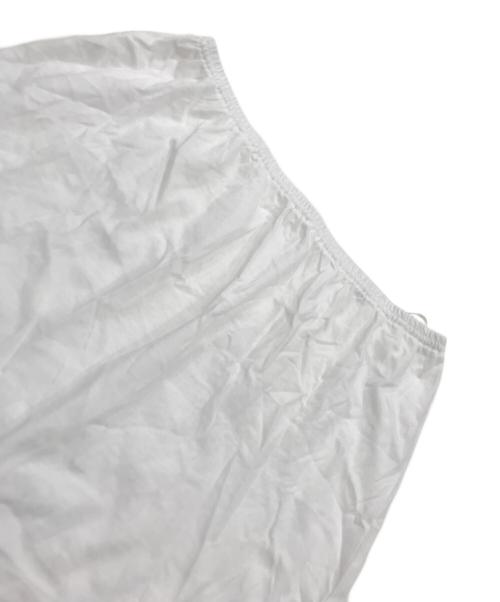 HYU（ヒュー）HYU (ヒュー) Spick and Span (スピック＆スパン) レースギャザーワンピース ホワイト サイズ:表記なしの古着・服飾アイテム