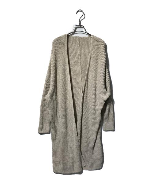 MUSE de Deuxieme Classe（ミューズ ドゥーズィエム クラス）MUSE de Deuxieme Classe (ミューズ ドゥーズィエム クラス) Lily Linen ロングカーディガン ベージュ サイズ:表記なしの古着・服飾アイテム