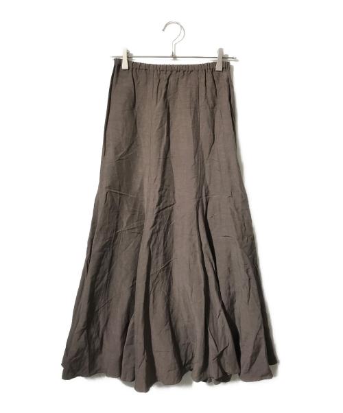 Plage（プラージュ）Plage (プラージュ) Glace Flare スカート/ロングスカート ブラウン サイズ:34の古着・服飾アイテム