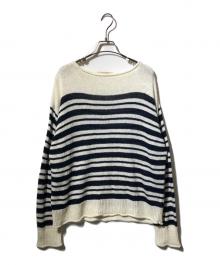 Curensology（カレンソロジー）の古着「マルチボーダーニットプルオーバー」｜アイボリー