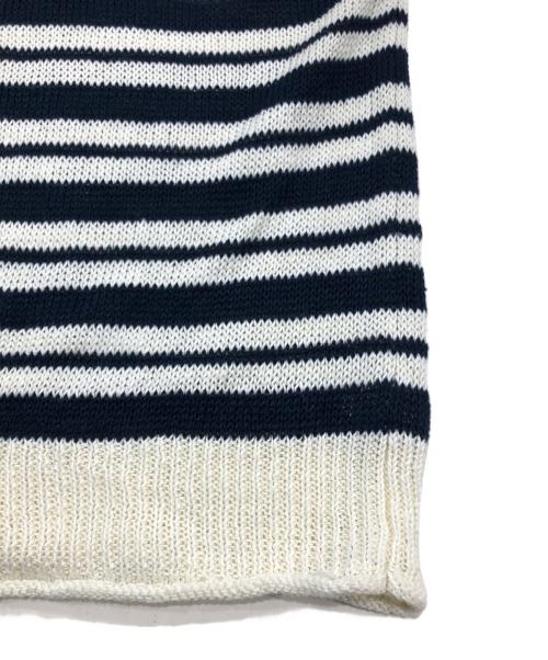 Curensology（カレンソロジー）Curensology (カレンソロジー) マルチボーダーニットプルオーバー アイボリー サイズ:Fの古着・服飾アイテム