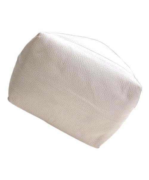 YOUNG & OLSEN The DRYGOODS STORE（ヤングアンドオルセン ザ ドライグッズストア）YOUNG & OLSEN The DRYGOODS STORE (ヤングアンドオルセン ザ ドライグッズストア) EMBOSSED LEATHER HAVERSACK M アイボリーの古着・服飾アイテム