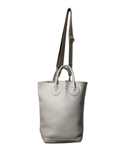 YOUNG & OLSEN The DRYGOODS STORE（ヤングアンドオルセン ザ ドライグッズストア）YOUNG & OLSEN The DRYGOODS STORE (ヤングアンドオルセン ザ ドライグッズストア) EMBOSSED LEATHER HAVERSACK M アイボリーの古着・服飾アイテム