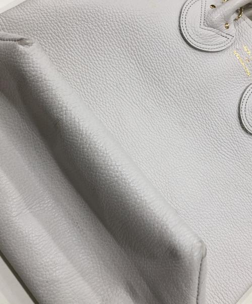 YOUNG & OLSEN The DRYGOODS STORE（ヤングアンドオルセン ザ ドライグッズストア）YOUNG & OLSEN The DRYGOODS STORE (ヤングアンドオルセン ザ ドライグッズストア) EMBOSSED LEATHER HAVERSACK M アイボリーの古着・服飾アイテム