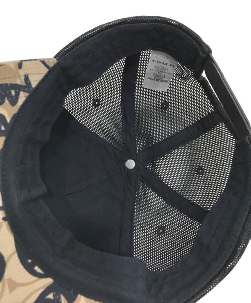 COACH（コーチ）COACH (コーチ) GUANG YU (ガンユー) キャップ/メッシュキャップ ブラウン サイズ:表記無しの古着・服飾アイテム