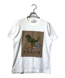 COACH（コーチ）の古着「スクエアプリントTシャツ」｜ホワイト