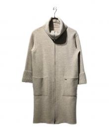 FOXEY（フォクシー）の古着「フードストール付 ニット」｜ベージュ