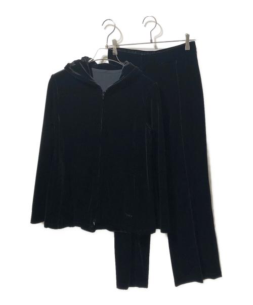 VELOUR NOIR by FOXEY NEWYORK（ベロア ノワール by フォクシー ニューヨーク）VELOUR NOIR by FOXEY NEWYORK (ベロア ノワール by フォクシー ニューヨーク) ベロアセットアップ ブラック サイズ:38の古着・服飾アイテム