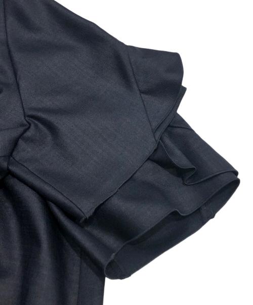 FOXEY NEWYORK（フォクシーニューヨーク）FOXEY NEWYORK (フォクシーニューヨーク) ブラウスTop Flounce Petal ネイビー サイズ:38の古着・服飾アイテム