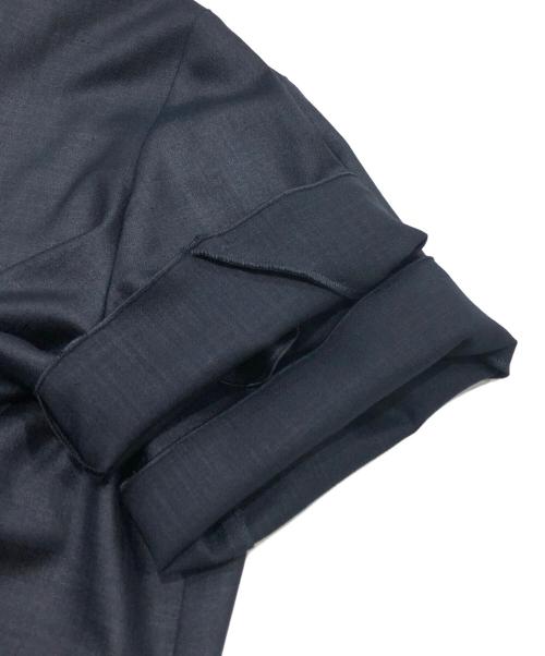 FOXEY NEWYORK（フォクシーニューヨーク）FOXEY NEWYORK (フォクシーニューヨーク) ブラウスTop Flounce Petal ネイビー サイズ:38の古着・服飾アイテム