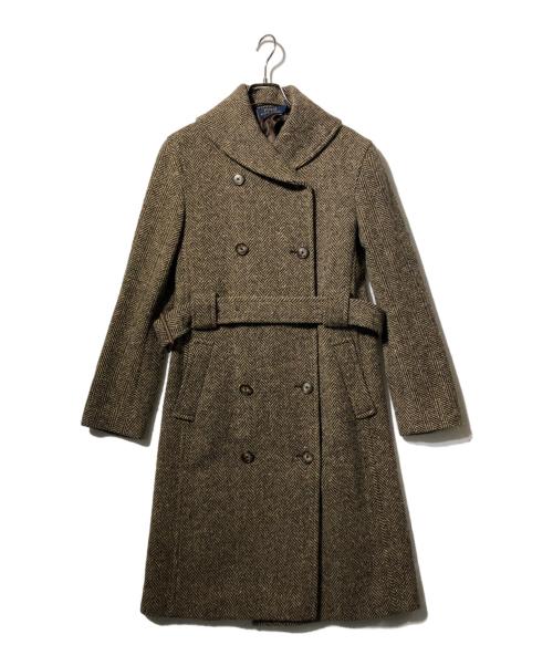 POLO RALPH LAUREN（ポロ・ラルフローレン）POLO RALPH LAUREN (ポロ・ラルフローレン) ヘリンボーンコート ブラウン サイズ:Sの古着・服飾アイテム