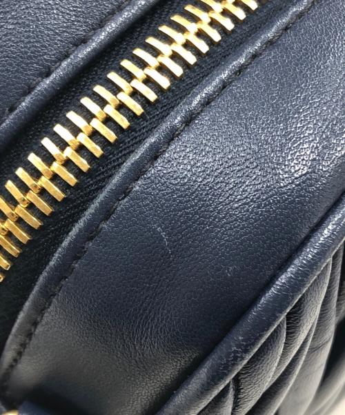 MIU MIU（ミュウミュウ）MIU MIU (ミュウミュウ) アルカディ マテラッセナッパレザーバッグ ブルーの古着・服飾アイテム