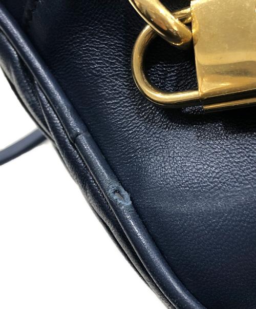 MIU MIU（ミュウミュウ）MIU MIU (ミュウミュウ) アルカディ マテラッセナッパレザーバッグ ブルーの古着・服飾アイテム