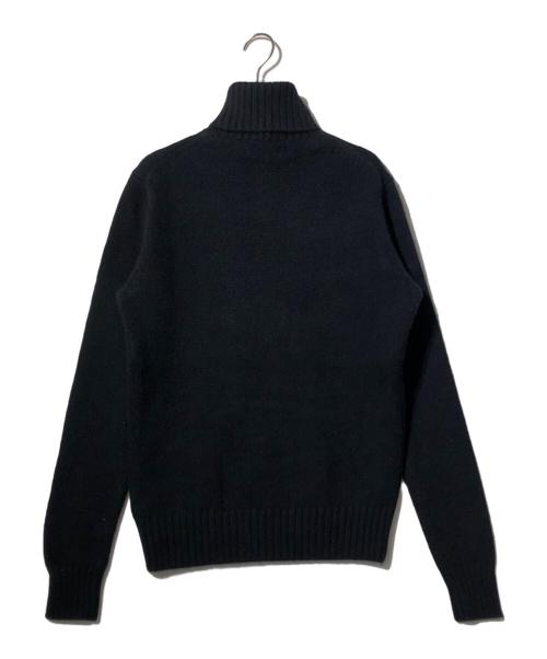 POLO RALPH LAUREN（ポロ・ラルフローレン）POLO RALPH LAUREN (ポロ・ラルフローレン) カシミヤ混ポロベアタートルネックニット ブラック サイズ:XSの古着・服飾アイテム