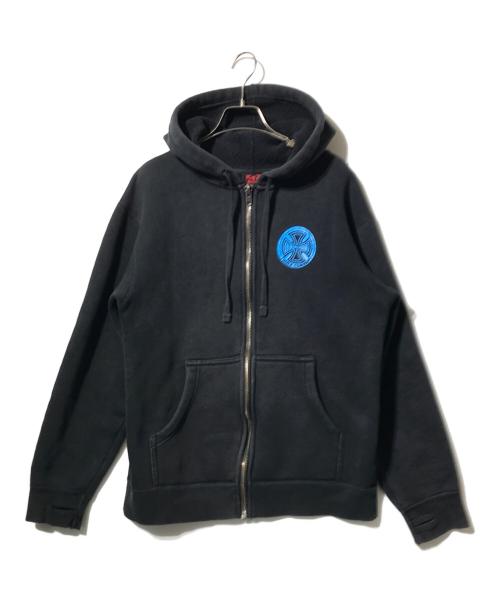 INDEPENDENT（インディペンデント）INDEPENDENT (インディペンデント) ジップパーカー ブラック サイズ:Sの古着・服飾アイテム