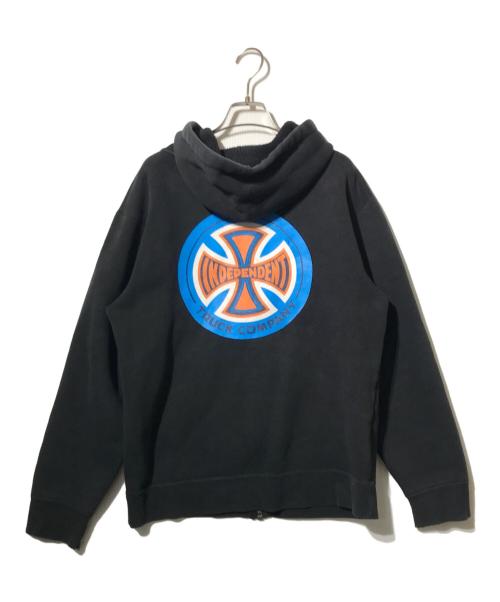 INDEPENDENT（インディペンデント）INDEPENDENT (インディペンデント) ジップパーカー ブラック サイズ:Sの古着・服飾アイテム