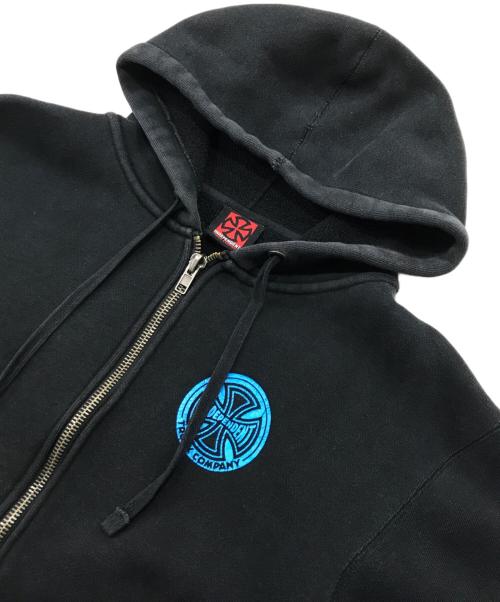 INDEPENDENT（インディペンデント）INDEPENDENT (インディペンデント) ジップパーカー ブラック サイズ:Sの古着・服飾アイテム