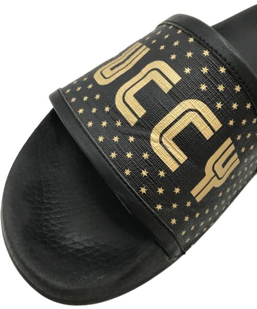 GUCCI（グッチ）GUCCI (グッチ) ロゴスライドサンダル/サンダル ブラック サイズ:7の古着・服飾アイテム