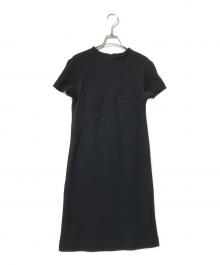 49AV junko shimada（フォーティーナインアベニュージュンコシマダ）の古着「半袖ワンピース」｜ブラック