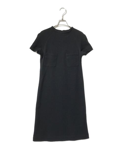 49AV junko shimada（フォーティーナインアベニュージュンコシマダ）49AV junko shimada (フォーティーナインアベニュージュンコシマダ) 半袖ワンピース ブラック サイズ:38の古着・服飾アイテム