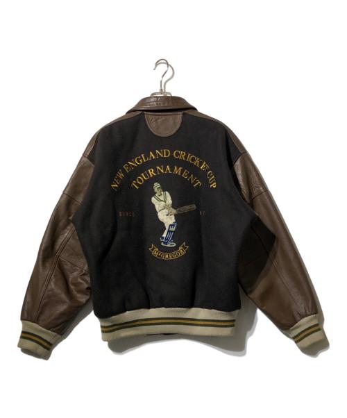 McGREGOR（マクレガー）McGREGOR (マクレガー) 切替スタジャン ブラウン×ブラック サイズ:Mの古着・服飾アイテム