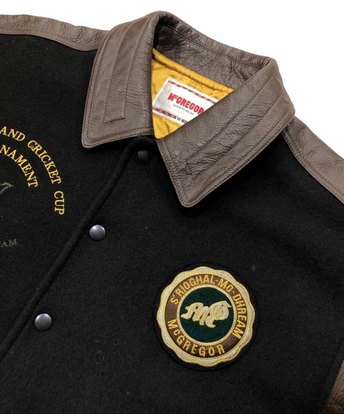 McGREGOR（マクレガー）McGREGOR (マクレガー) 切替スタジャン ブラウン×ブラック サイズ:Mの古着・服飾アイテム