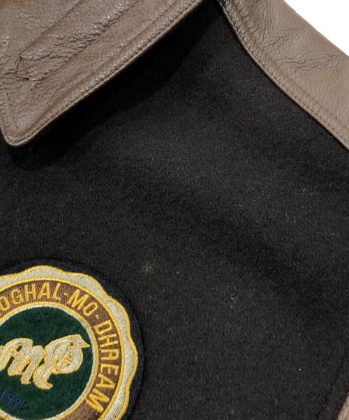 McGREGOR（マクレガー）McGREGOR (マクレガー) 切替スタジャン ブラウン×ブラック サイズ:Mの古着・服飾アイテム