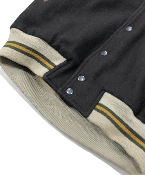 McGREGOR（マクレガー）McGREGOR (マクレガー) 切替スタジャン ブラウン×ブラック サイズ:Mの古着・服飾アイテム