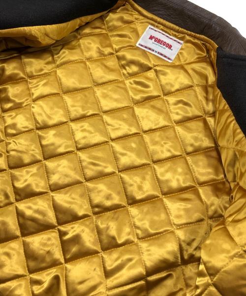 McGREGOR（マクレガー）McGREGOR (マクレガー) 切替スタジャン ブラウン×ブラック サイズ:Mの古着・服飾アイテム