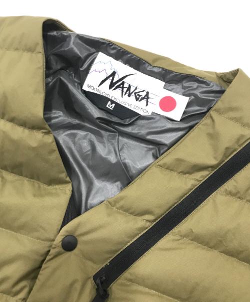nanga white label（ナンガホワイトレーベル）NANGA White Label (ナンガホワイトレーベル) ダウンカーディガン カーキ サイズ:Mの古着・服飾アイテム