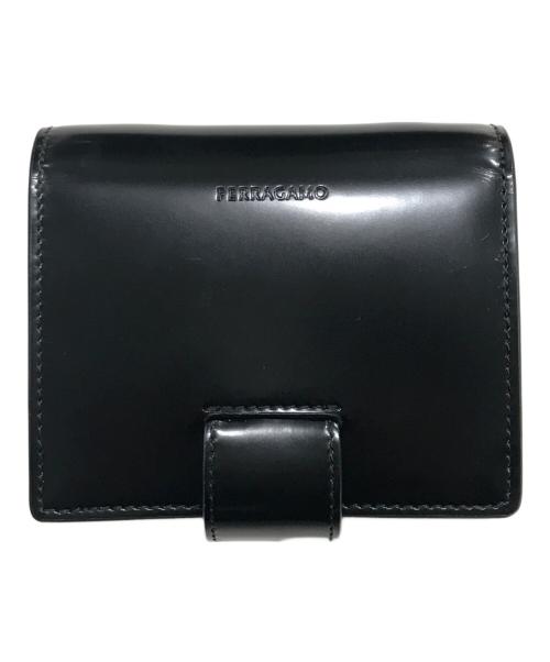 Ferragamo（フェラガモ）Ferragamo (フェラガモ) ガンチーニストラップポーチ ブラックの古着・服飾アイテム