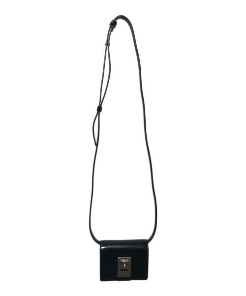 Ferragamo（フェラガモ）Ferragamo (フェラガモ) ガンチーニストラップポーチ ブラックの古着・服飾アイテム