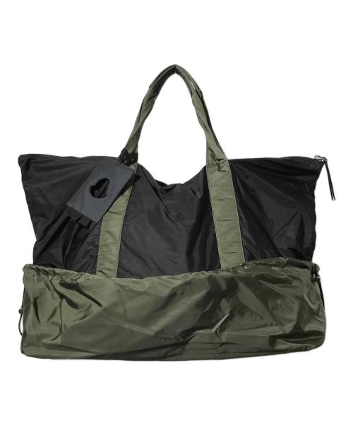 MONCLER（モンクレール）MONCLER (モンクレール) CRAIG GREEN (クレイグ グリーン) トートバッグ/NYLON TOTE BAG ブラック×カーキの古着・服飾アイテム