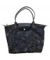 LONGCHAMP（ロンシャン）の古着「トートバッグ/ルプリアージュ」｜ネイビー
