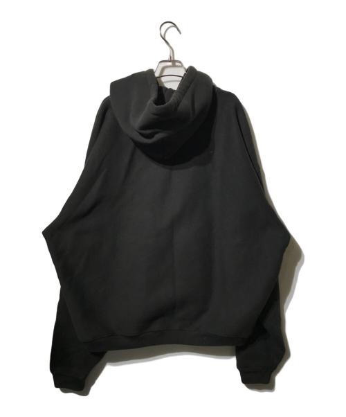 stussy（ステューシー）stussy (ステューシー) SATIN PATCH HOODIE ブラック サイズ:Lの古着・服飾アイテム