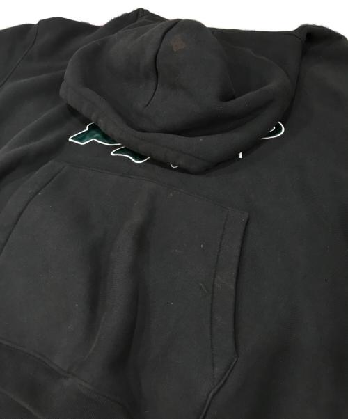 stussy（ステューシー）stussy (ステューシー) SATIN PATCH HOODIE ブラック サイズ:Lの古着・服飾アイテム