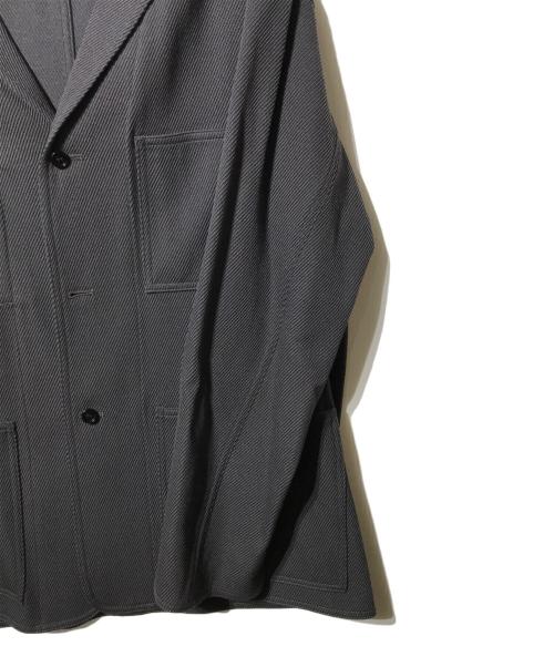 Graphpaper（グラフペーパー）Graphpaper (グラフペーパー) Wool Kersey French Work Jacket グレー サイズ:1の古着・服飾アイテム