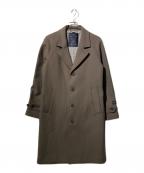 nano・universeナノ・ユニバース）の古着「SUPER140'S メルトンシングルラグランコート」｜ブラウン