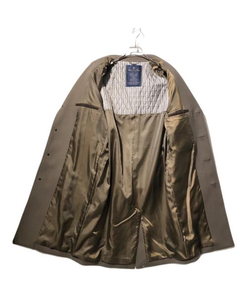 nano・universe（ナノ・ユニバース）nano・universe (ナノ・ユニバース) SUPER140'S メルトンシングルラグランコート ブラウン サイズ:Mの古着・服飾アイテム