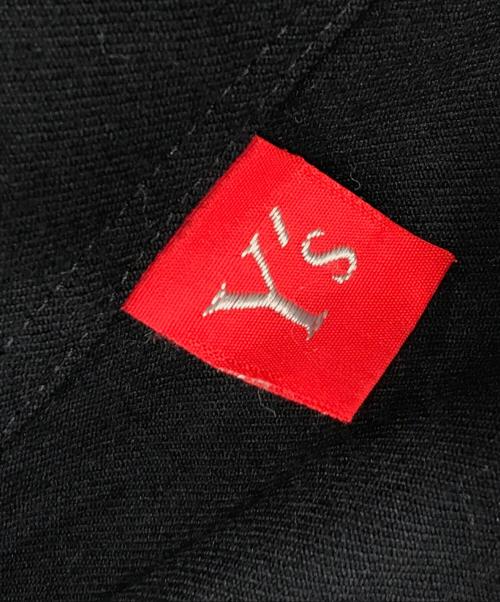 Y's（ワイズ）Y's (ワイズ) ウール ギャバ ワイド クロップド パンツ ブラック サイズ:1の古着・服飾アイテム