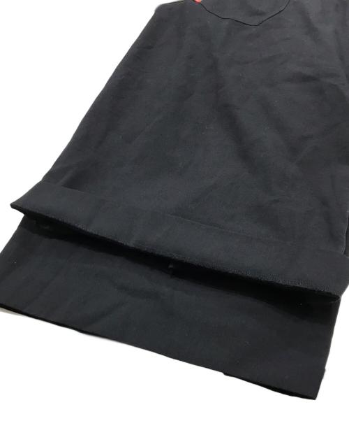 Y's（ワイズ）Y's (ワイズ) ウール ギャバ ワイド クロップド パンツ ブラック サイズ:1の古着・服飾アイテム