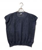 HERMESエルメス）の古着「シルクメッシュカットソ-」｜ネイビー