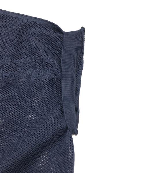 HERMES（エルメス）HERMES (エルメス) シルクメッシュカットソ- ネイビー サイズ:40の古着・服飾アイテム
